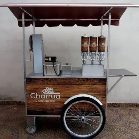 CARRINHO DE CHURROS GOURMET NOVO E COMPLETO - Foto 5
