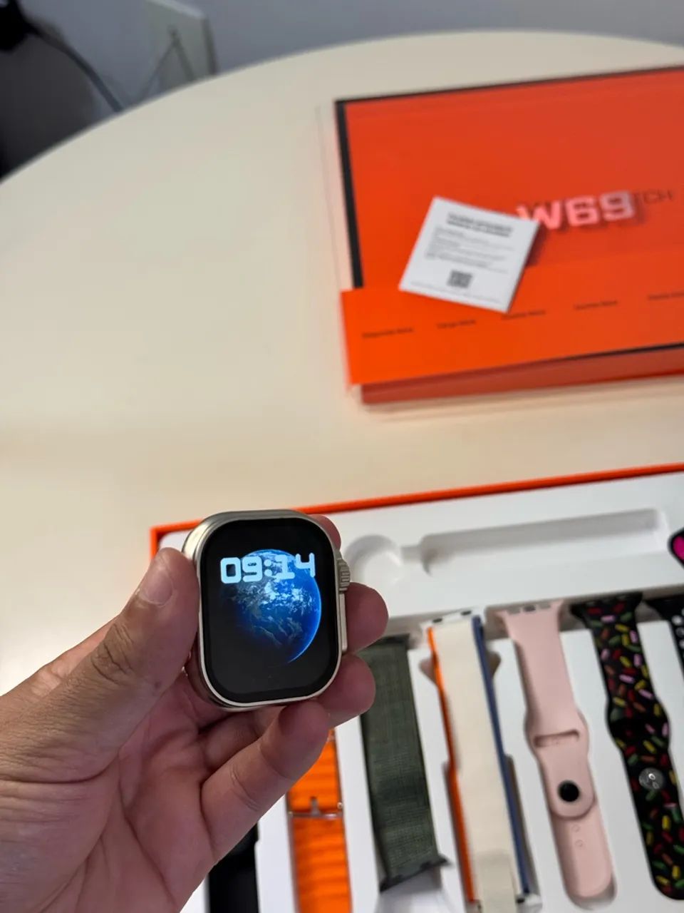 Smartwatch w69 7 pulseiras  - Foto 5