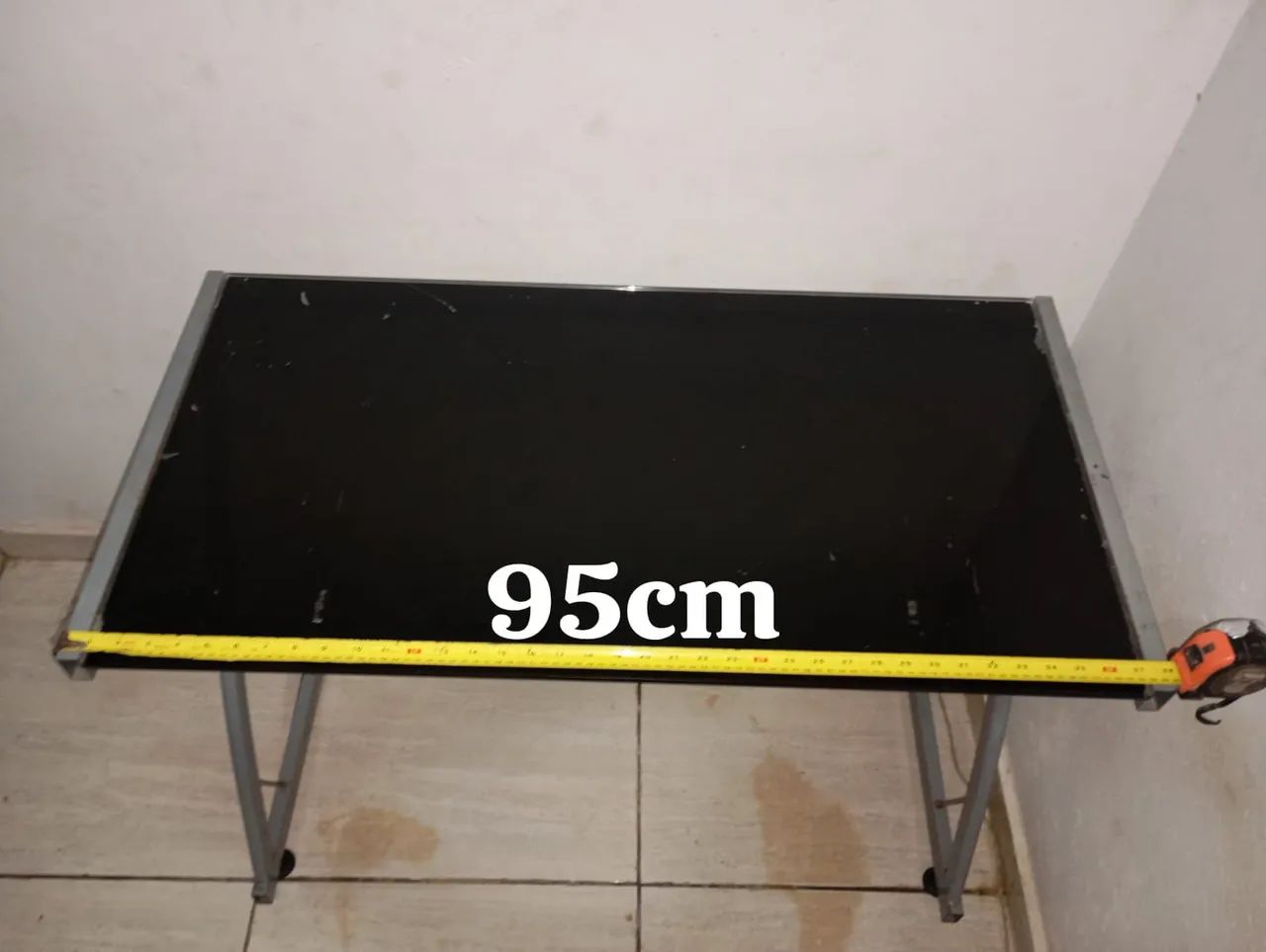 MESA DE VIDRO COM ALUMÍNIO  - Foto 3