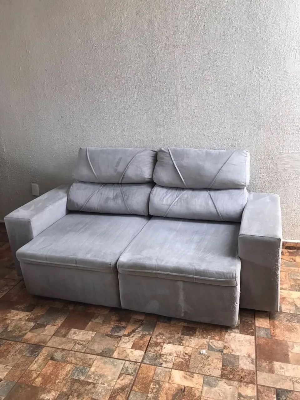 Lindo Sofá Reclinável e Retrátil SEMI NOVO 