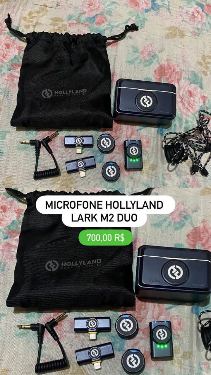 Microfone sem fio hollyland lark m2