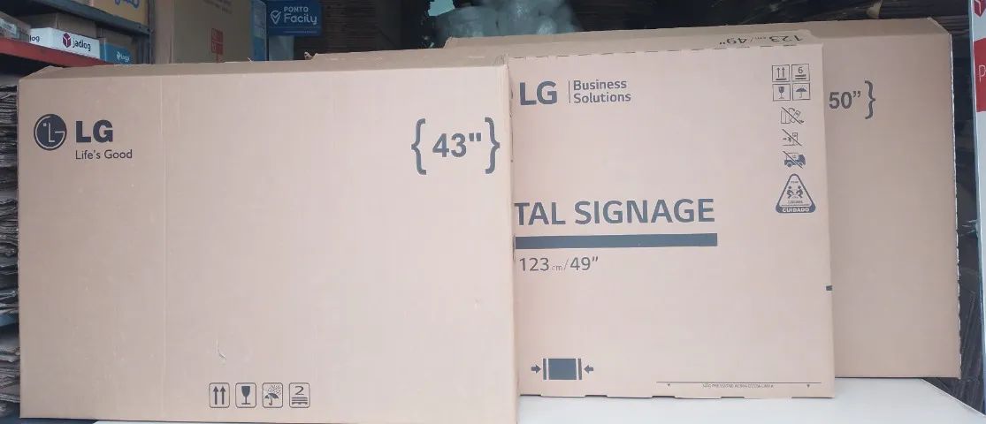 Caixas De Papelão - Tv LG 43/49/50 Polegadas Sem Isopores (ler Descrição)