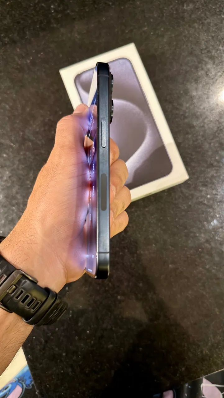 iPhone 15 Pro Impecável - 126 Gb Azul - Completo na Caixa - Ótima Oportunidade - Foto 4