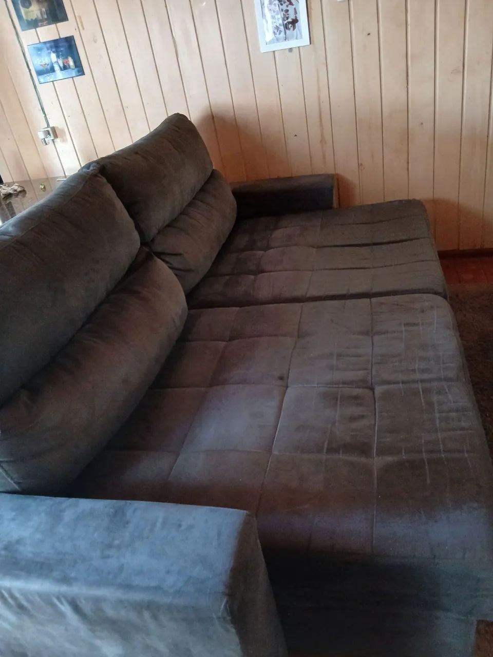 Sofá retrátil 3 lugares em perfeito estado  - Foto 5