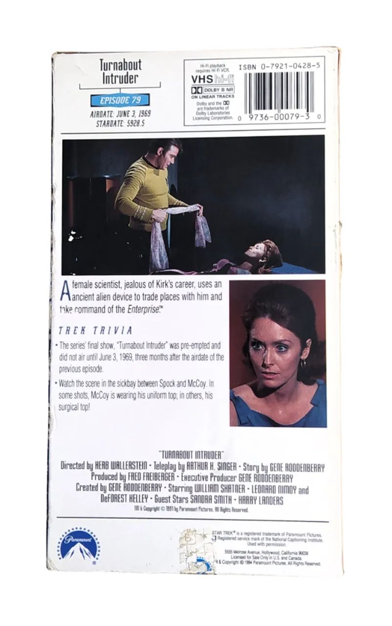 VHS - Star Trek - Turnabout Intruder - Foto 2