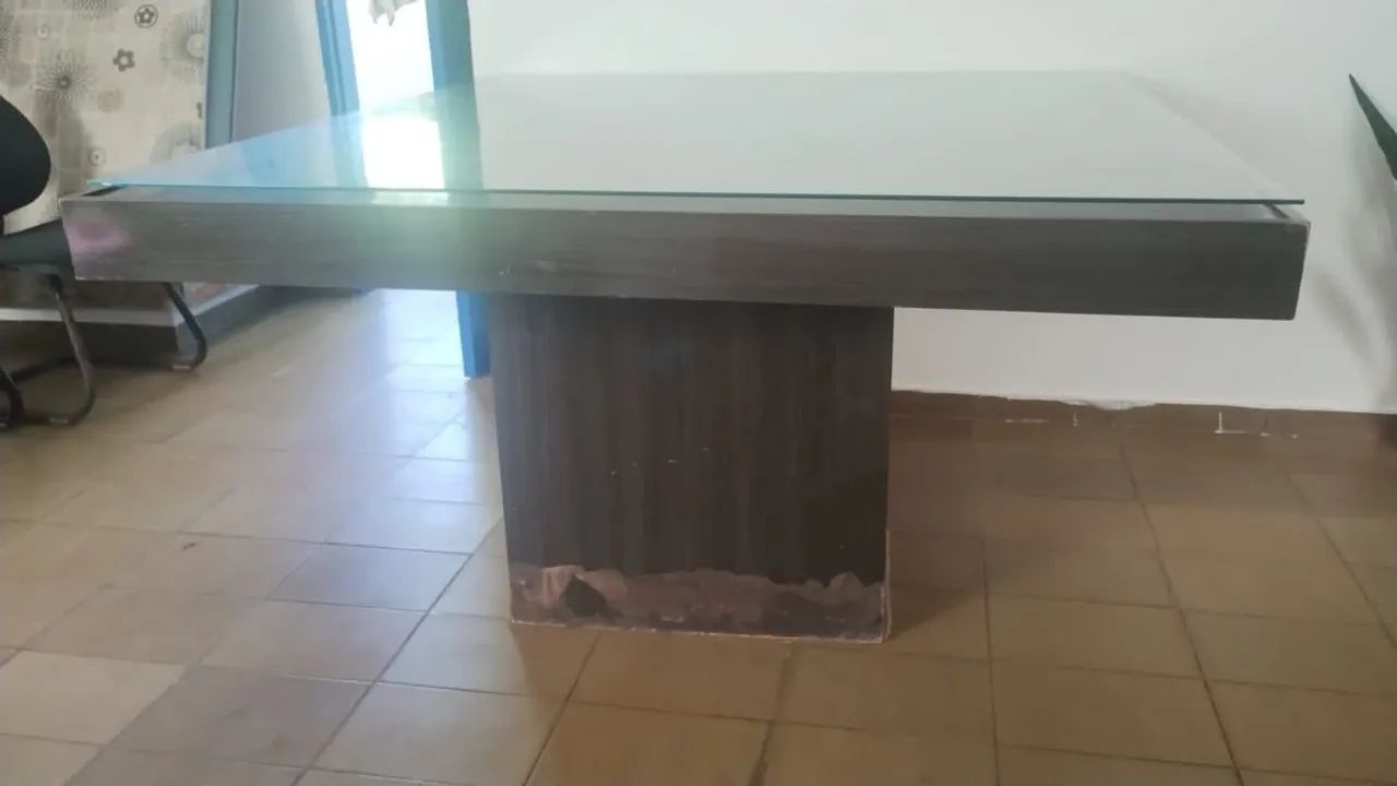 Mesa com tampo de vidro - Foto 4