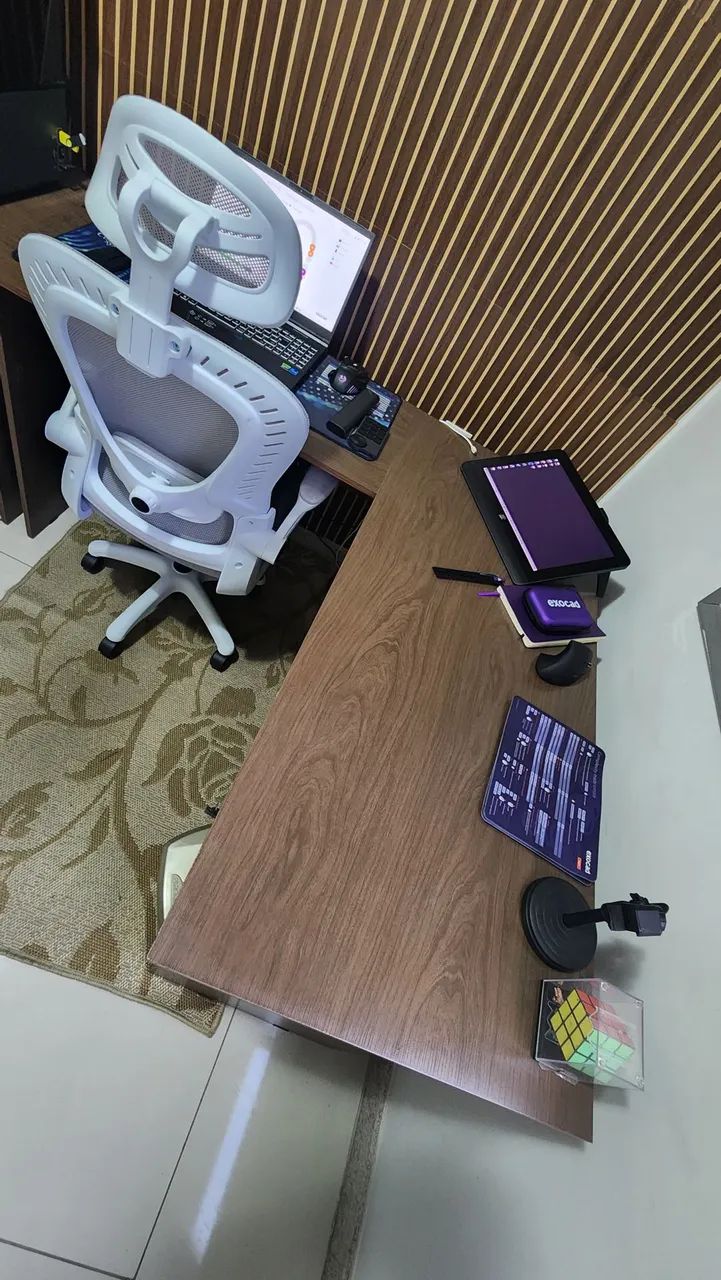Mesa em "L" para escritório  - Foto 5
