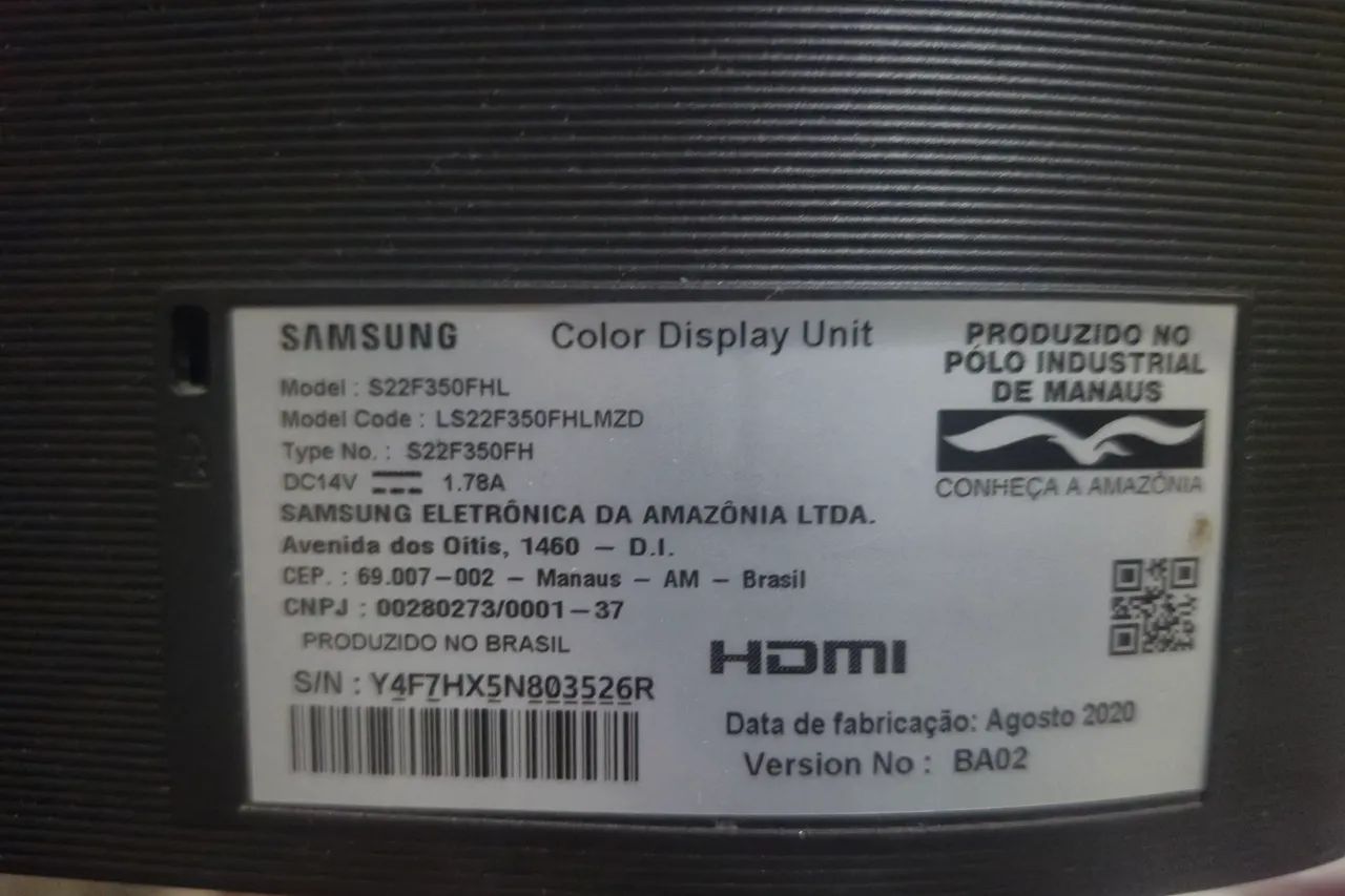 Monitor Samsung S22f350fh Led 22 Preto - Foto 3