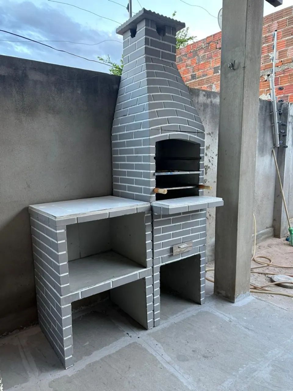 Churrasqueira pré moldada de otima a partir de 500 reais com kit inox  - Foto 4