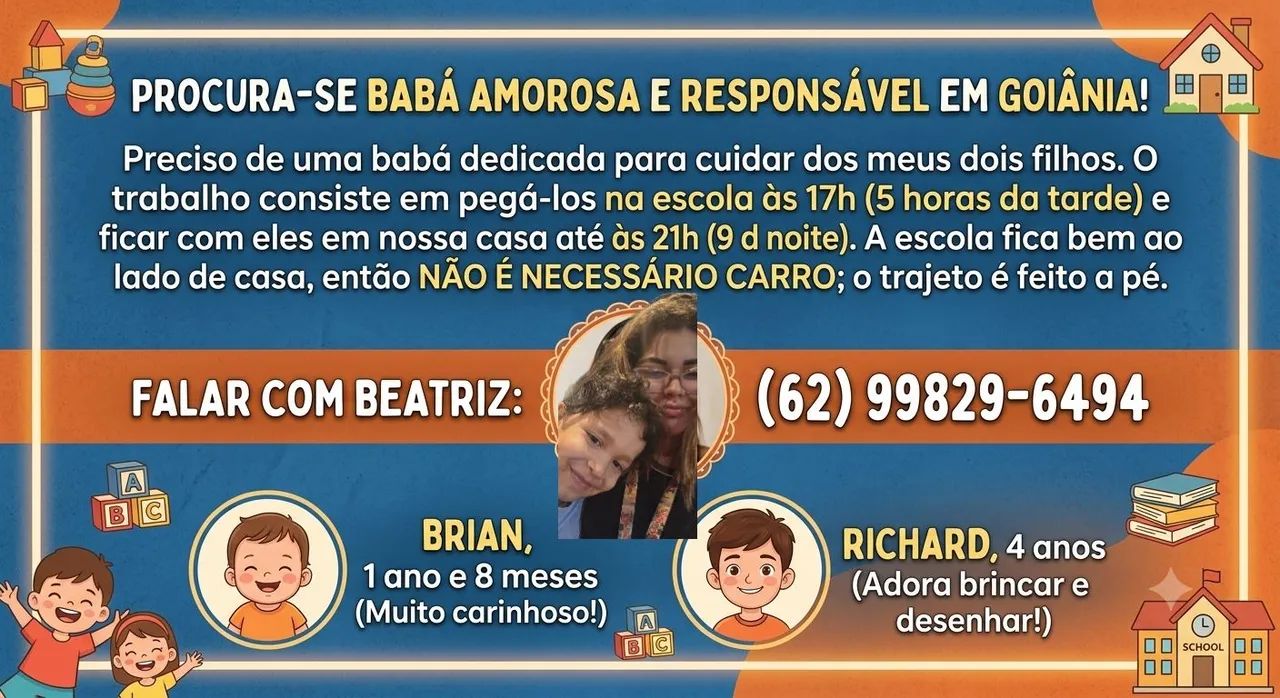 Vaga de baba da 17 as 21 ....500$