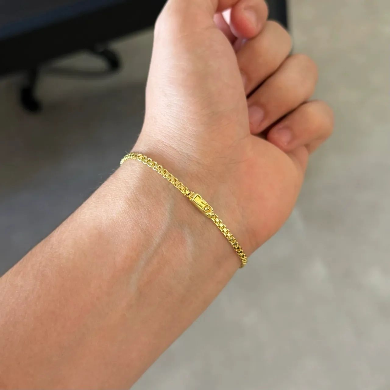 Corrente Pulseira banhada a ouro última und  - Foto 2