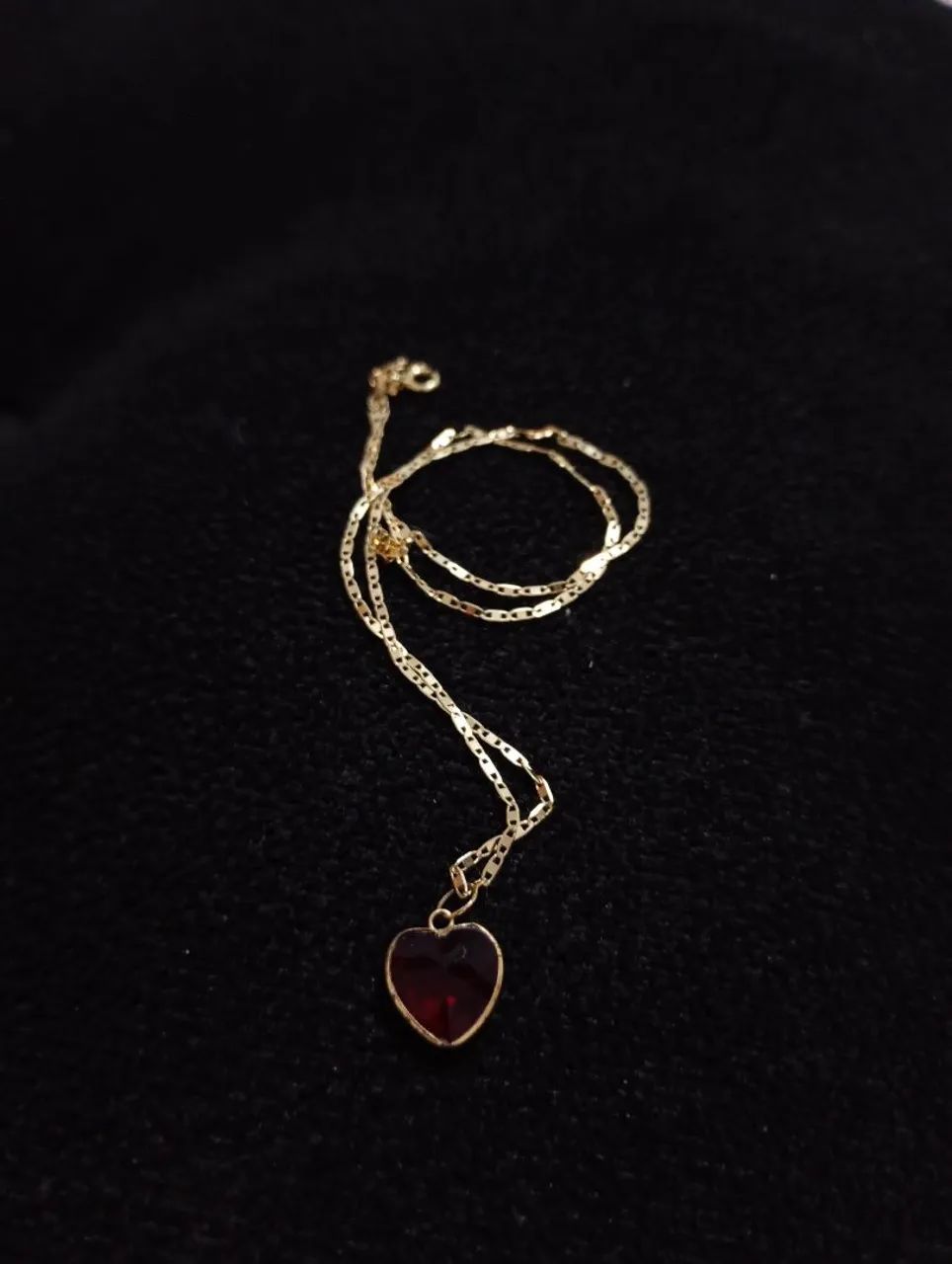 Cordão de ouro 18k com pingente  - Foto 2