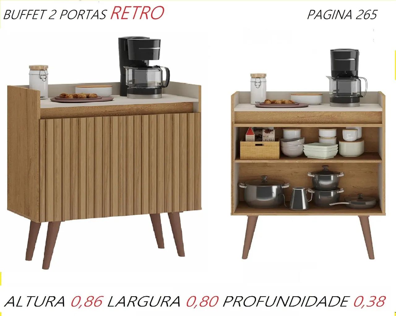 Aparador retro cantinho do cafe