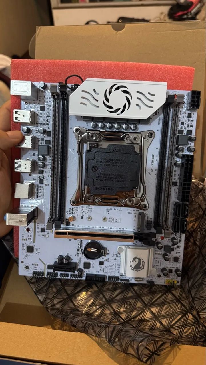 Placa mãe Soyo x99 w4 nova