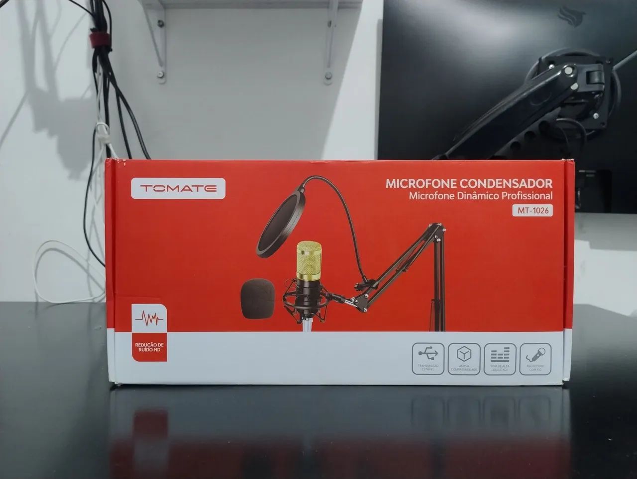 MICROFONE TOMATE ? TESTADO E FUNCIONANDO 100%