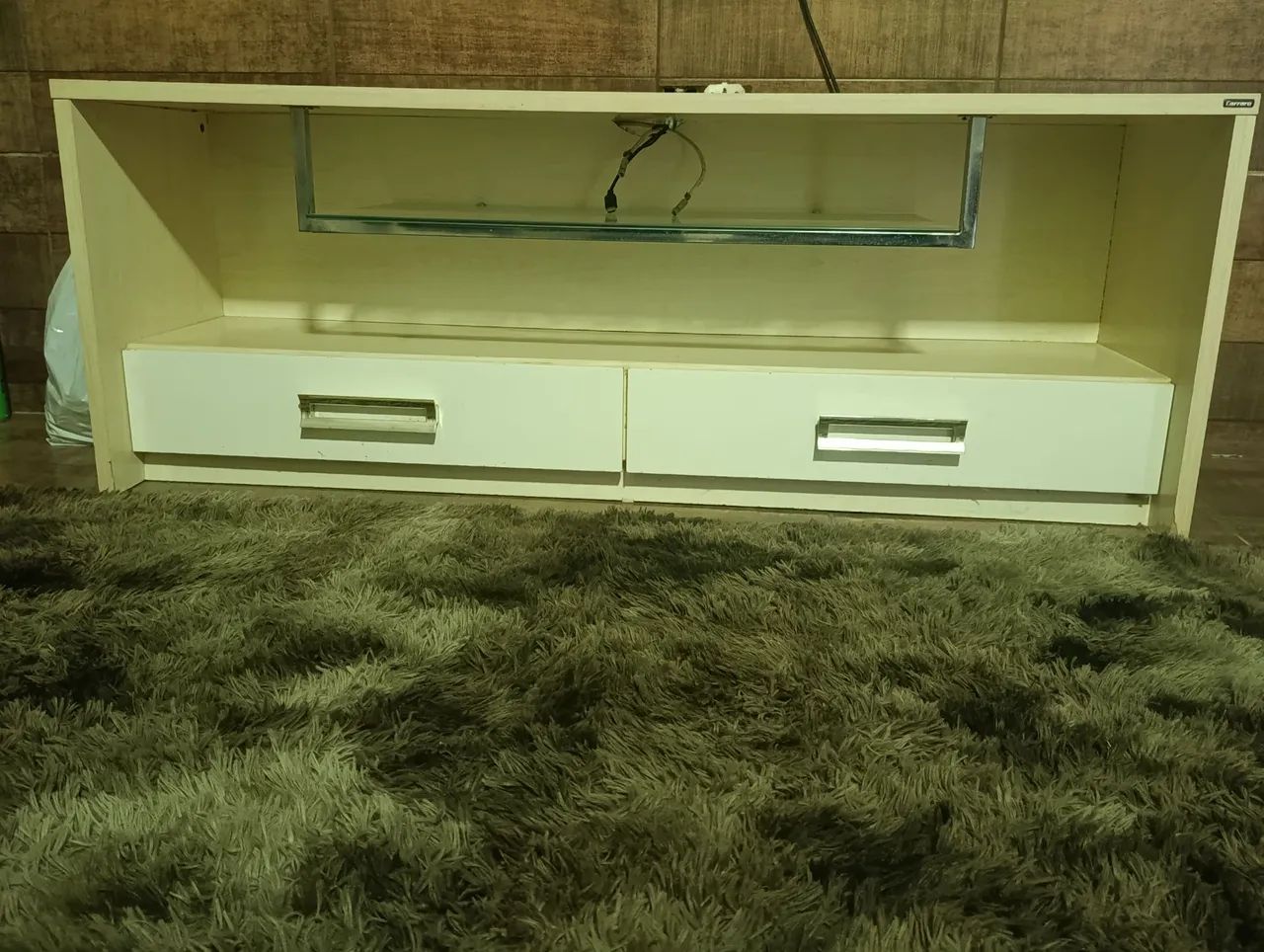 Rack para sala + nicho de vidro