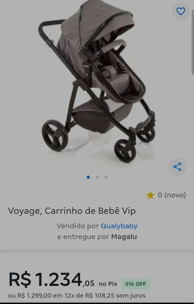 Carrinho de Bebê Voyage Vip  - Foto 5