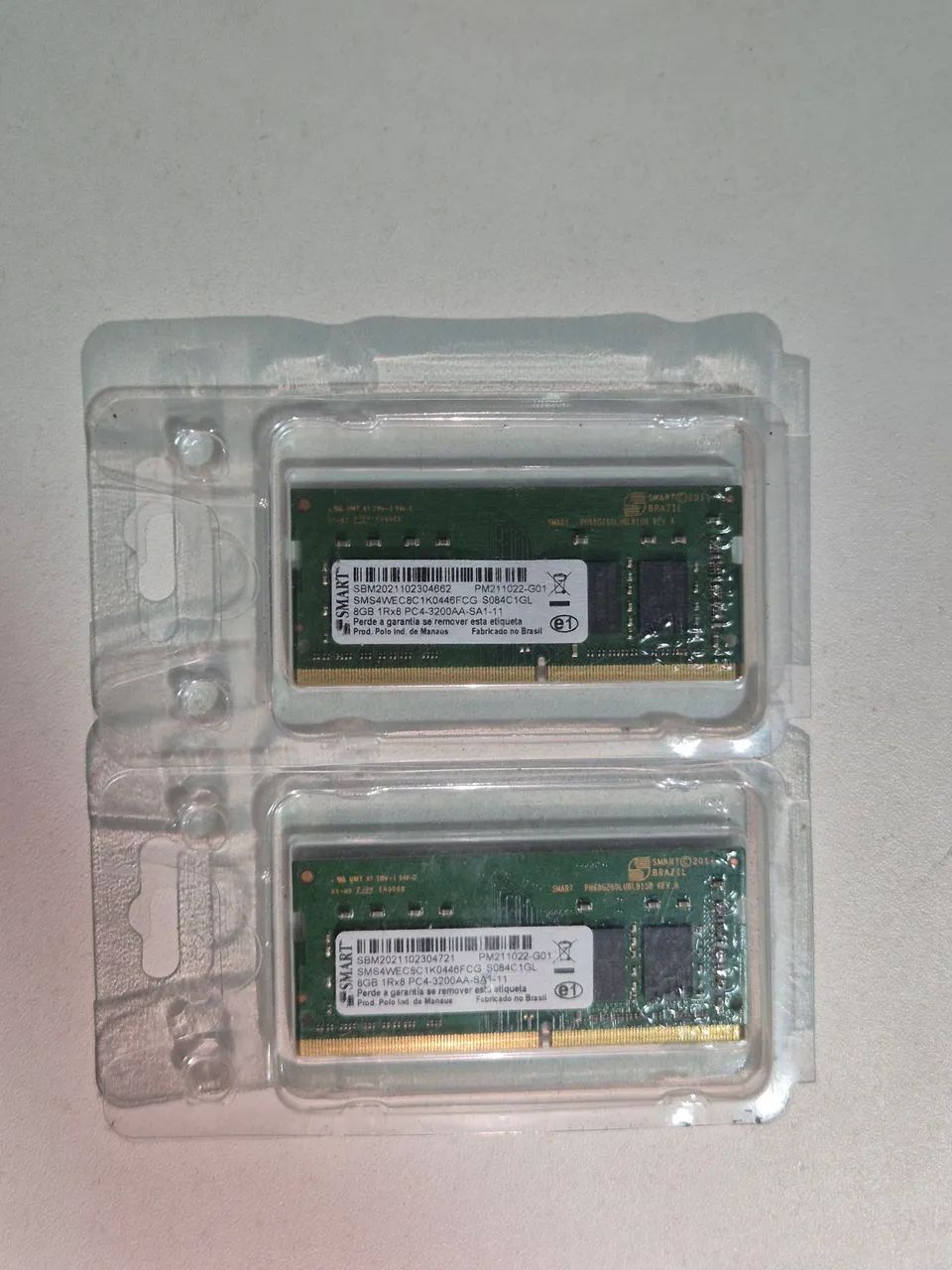 Memoria Smart Modular SMS4WEC8C1K0446FCG para Notebook 8GB DDR4 cor verde 3200mhz