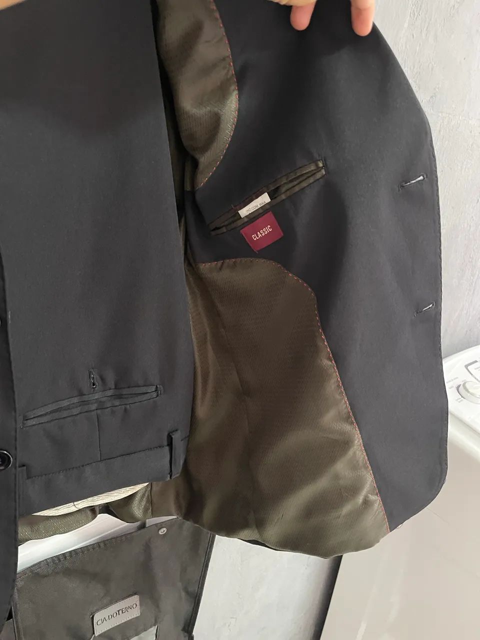 Terno e calça preto slim Novo 50/44  - Foto 3