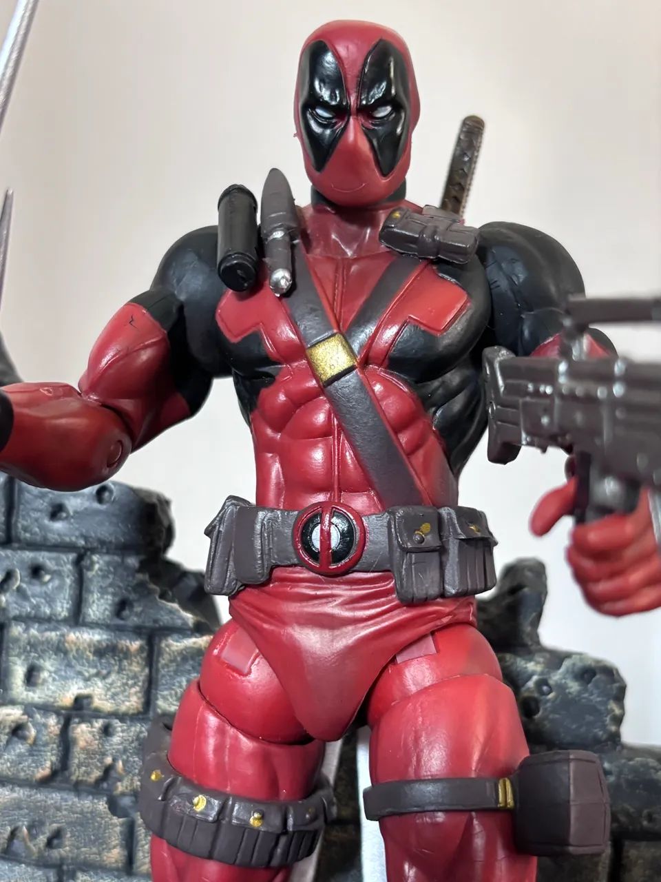 Boneco Deadpool Marvel Select Diamond Select Toys Completo - Foto 3