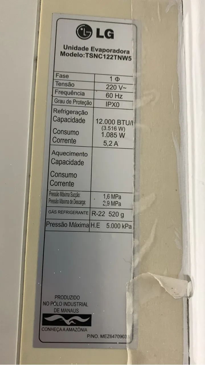 Ar condicionado 12000 BTUS  Frio - Foto 2