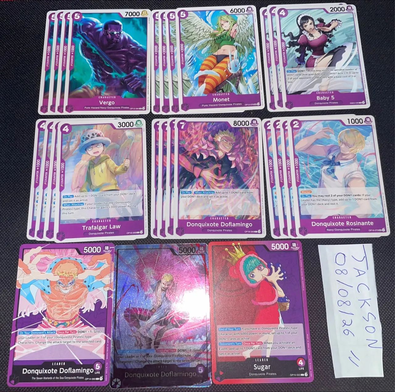 Deck Doflamingo Roxo + Pool completa One Piece TCG - Foto 5
