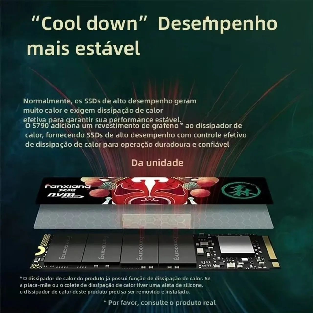 SSD NVMe M2 7450MBps PCIe 4.0 - Novo Lacrado  - Foto 4