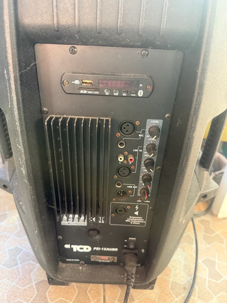 Caixa de som TCD 15" - 200W RMS, Bluetooth e USB - Foto 2