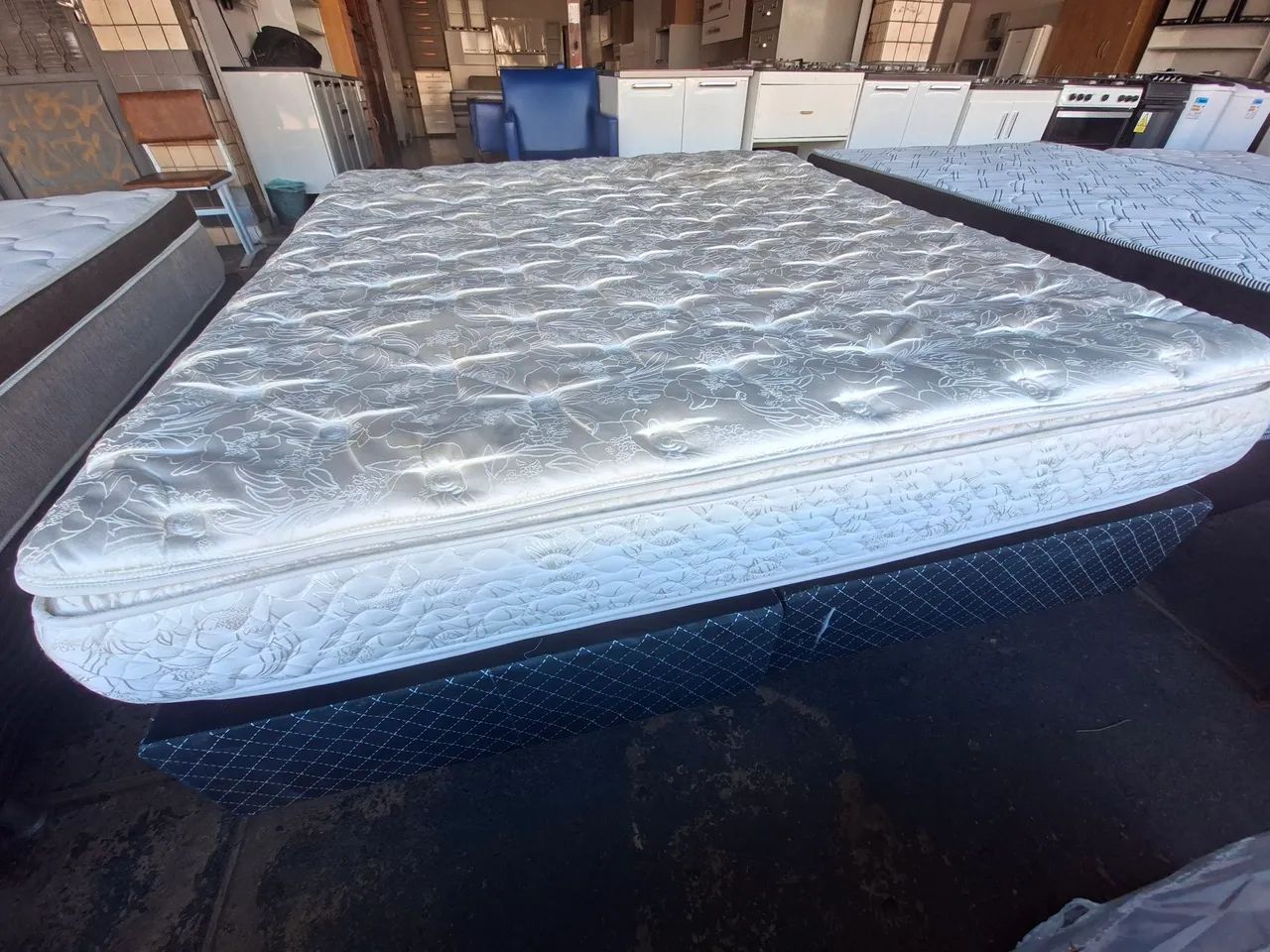 Cama box king sizee 193 Por 203 molas ensacadas bambu  - Foto 5