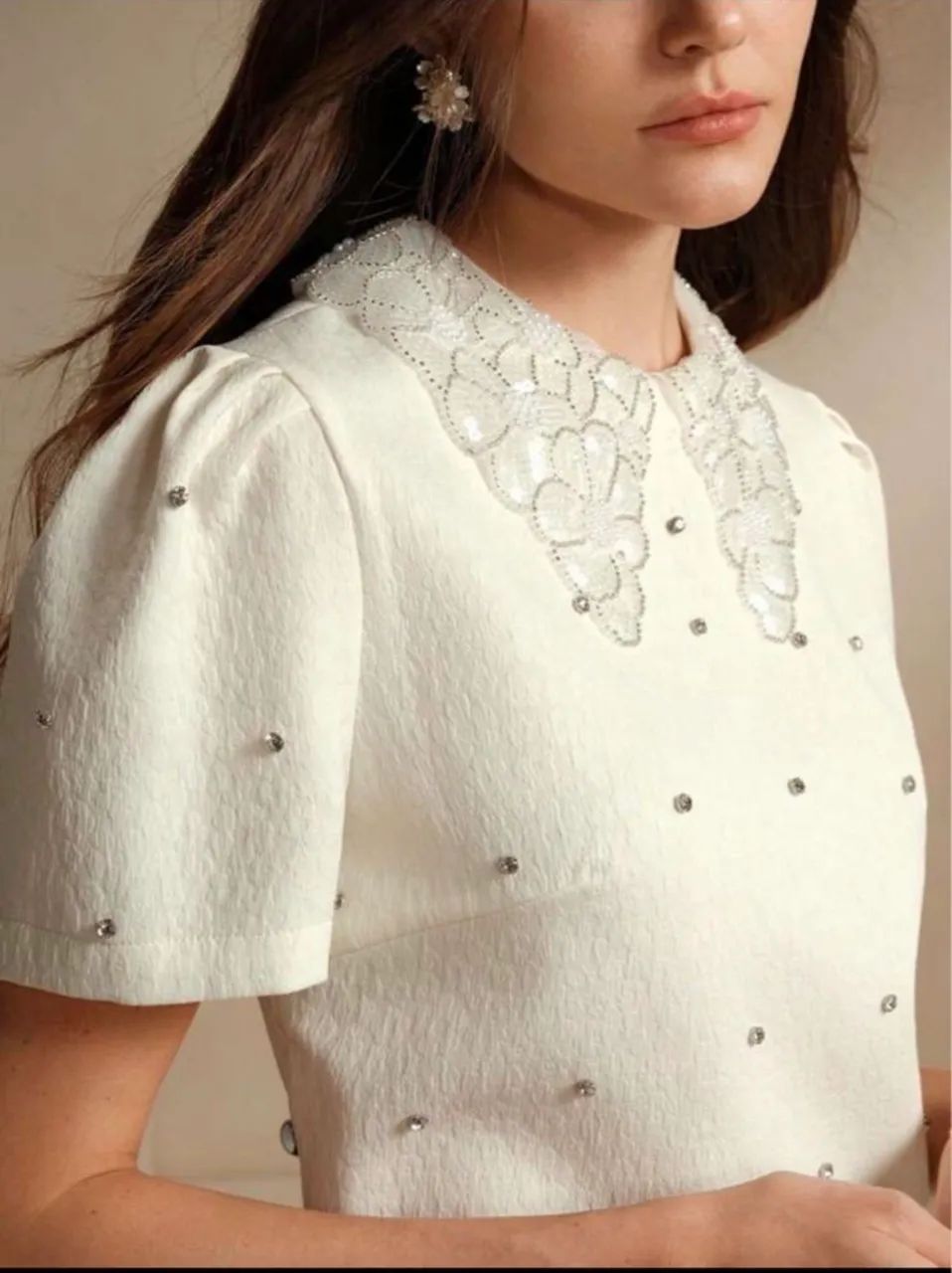 Vestido (SHEIN) - com brilhos 3D  - Foto 2