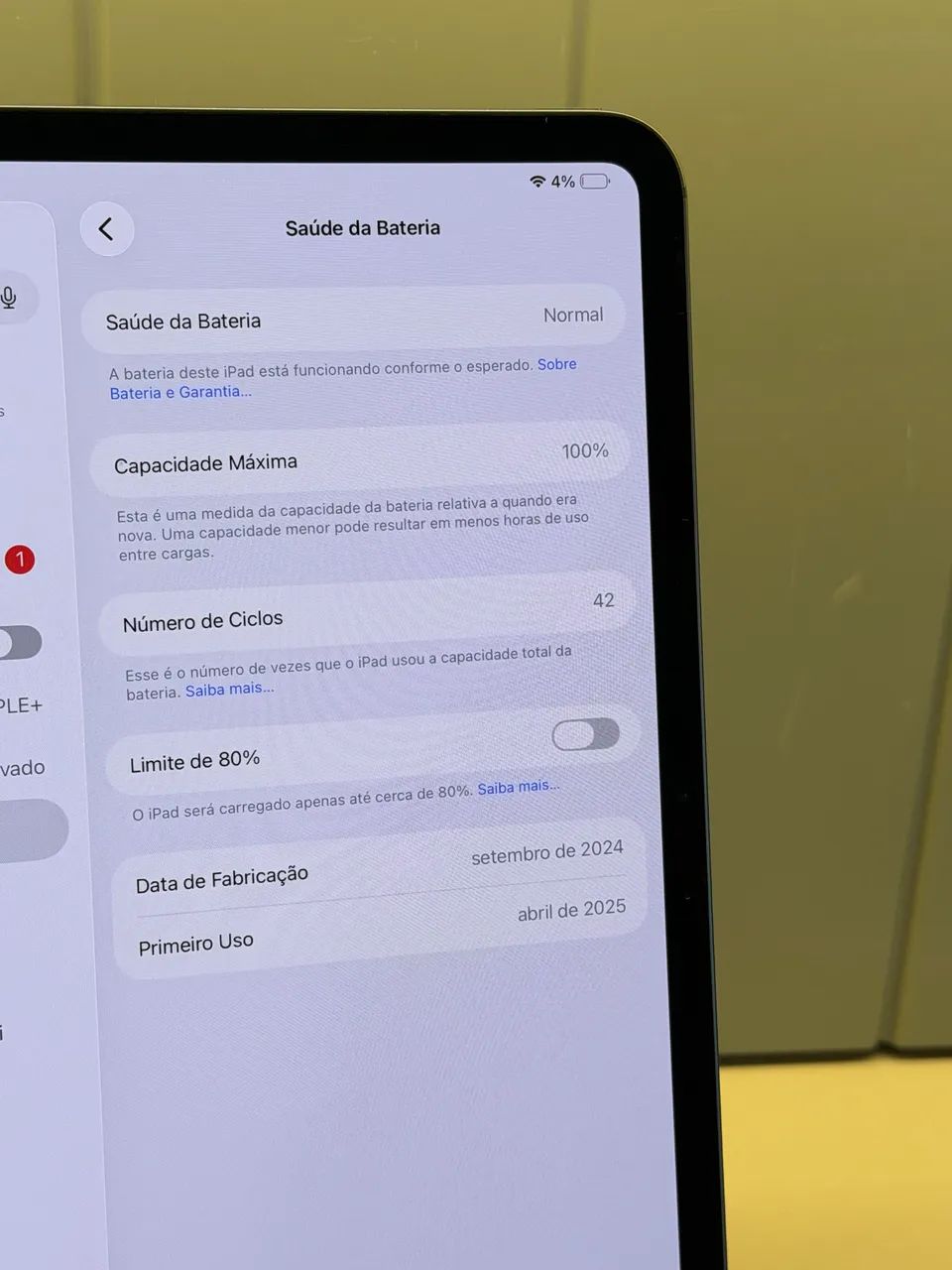 iPad Pro m4 256gb 11 polegadas 100% | Loja Física  - Foto 5