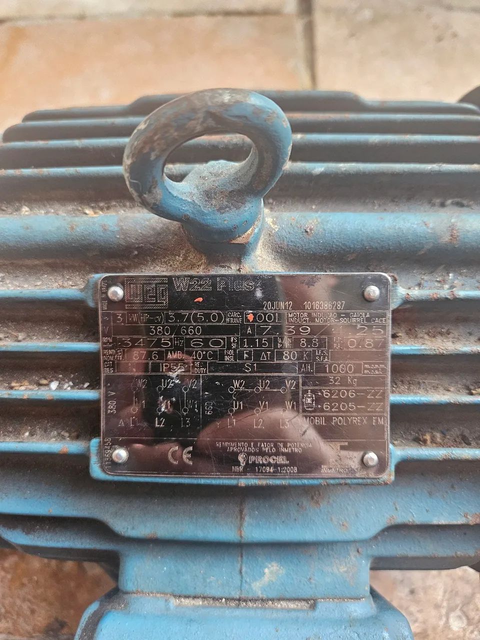 Motor trifásico 3.7 KW. 5cv - Foto 3