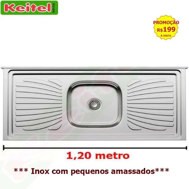 Pia Inox 1,20 de Largura