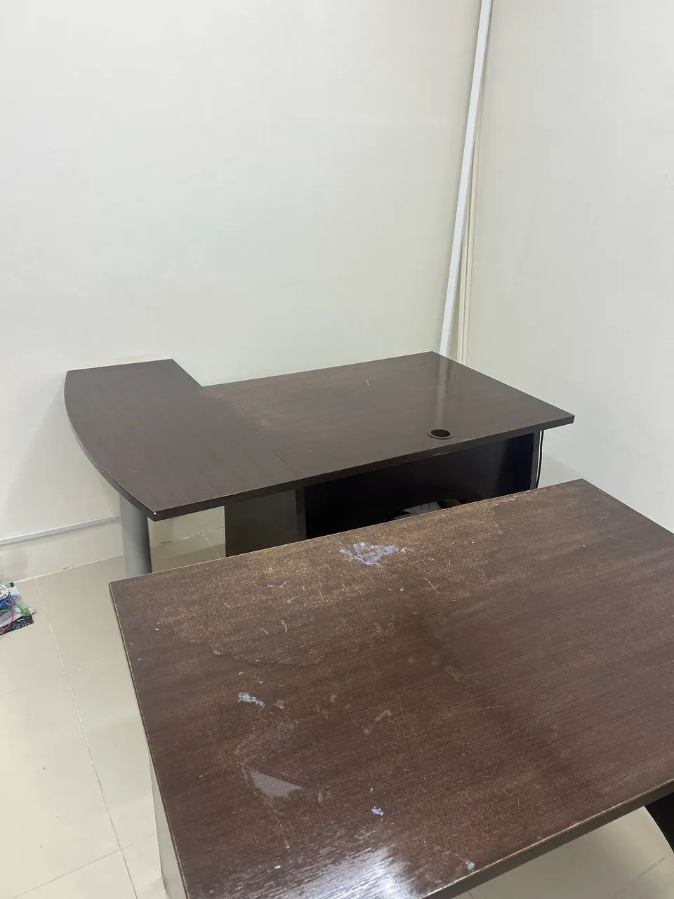 Birô de madeira reto e em L - Foto 2