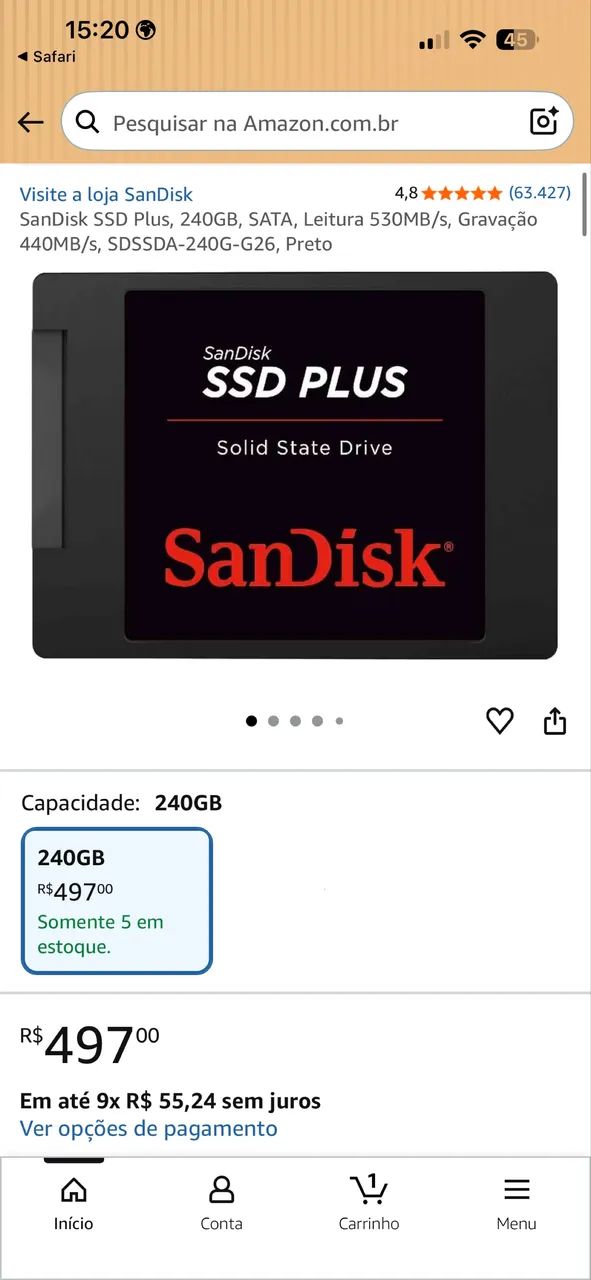 Ssd SanDisk 240Gb Alta Performance 6Gb/s, Mais Velocidade E Segurança - Foto 6