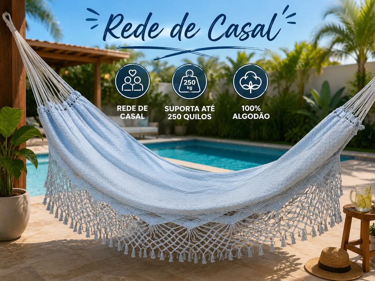 Rede de descanso vários modelos de casal  - Foto 4