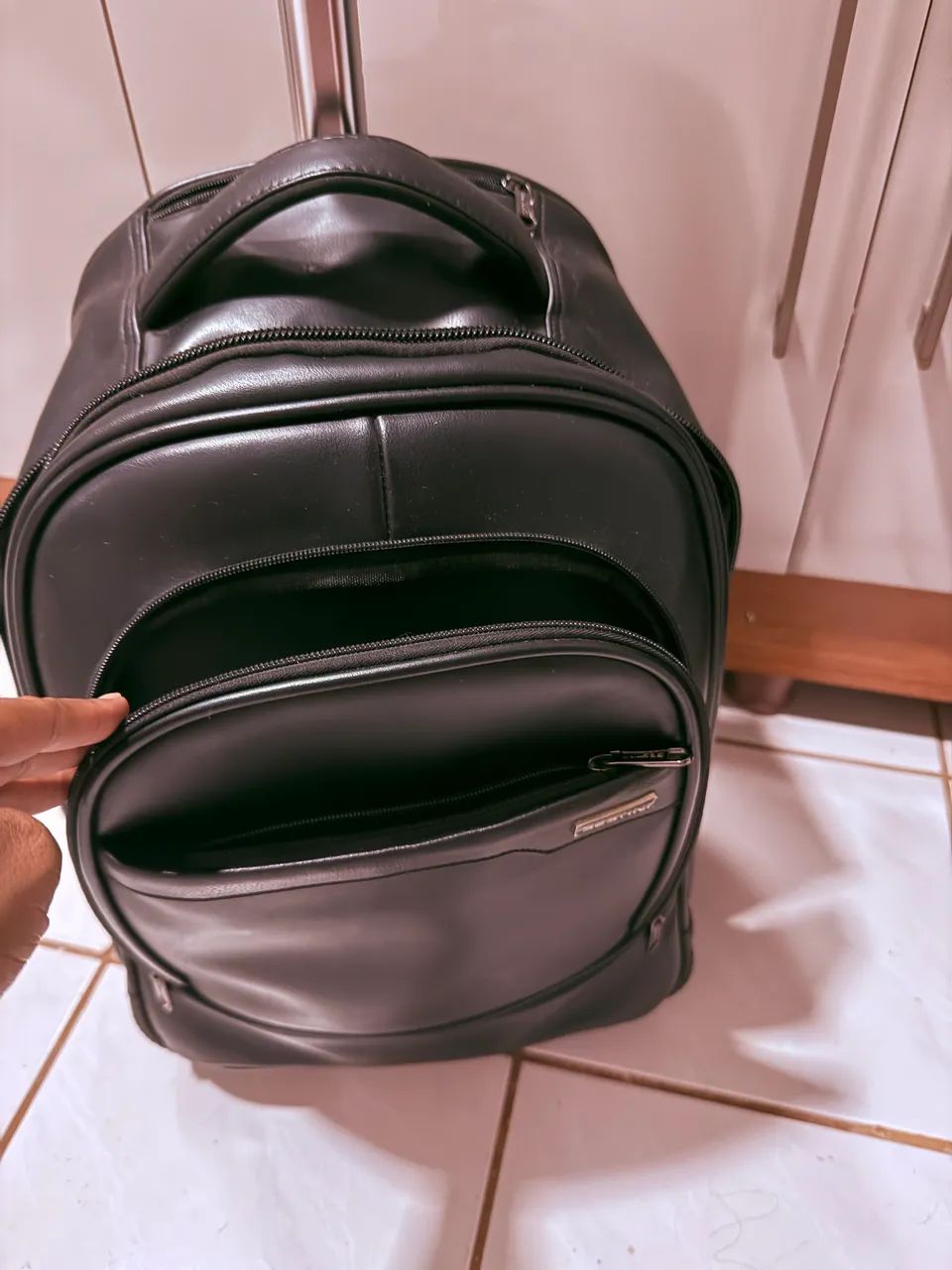 Mochila Carrinho Laptop Sestini Active 3 Preto - Foto 4