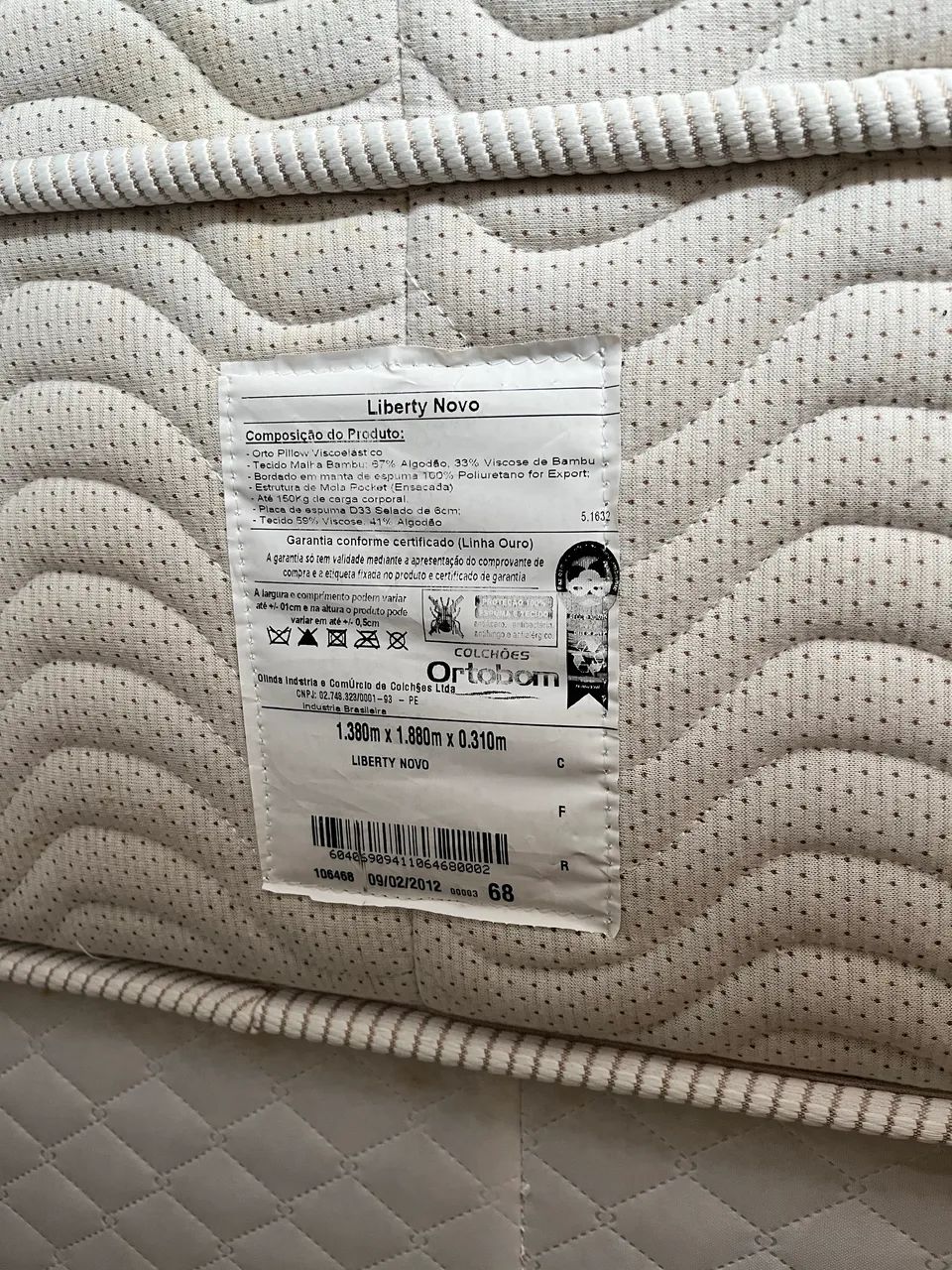Cama box completa casal liberty bambu Ortobom  - Foto 4