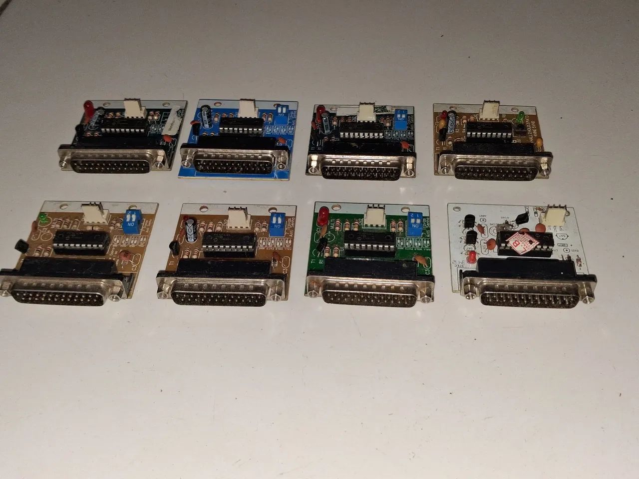 Lote 8 Módulos Interface DB25 - Conversor Serial/Paralelo - Projetos Eletrônica