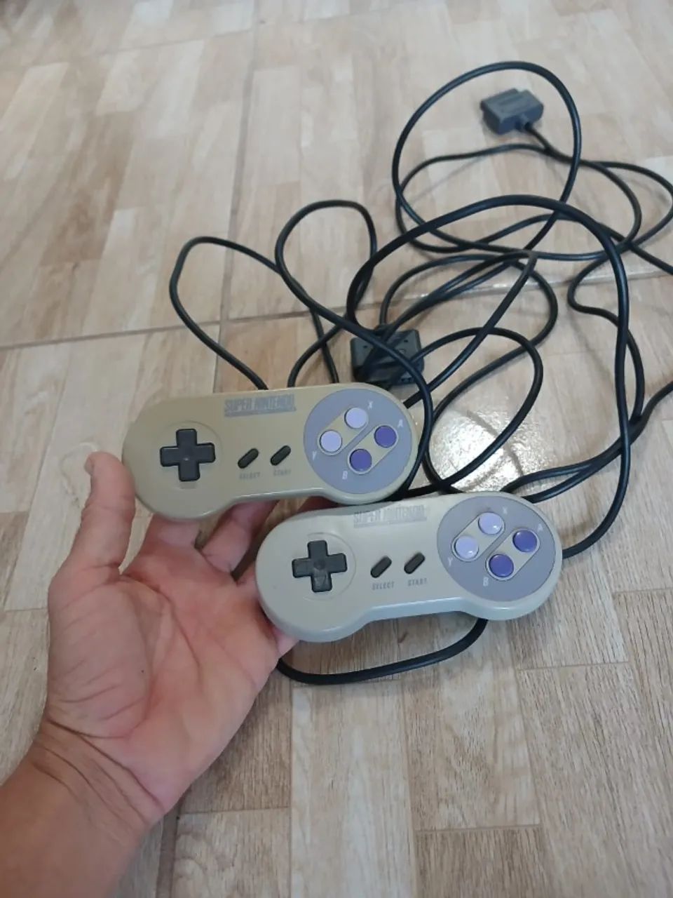 Kit 2x Controles de Super Nintendo Funcionando 100%  - Foto 3