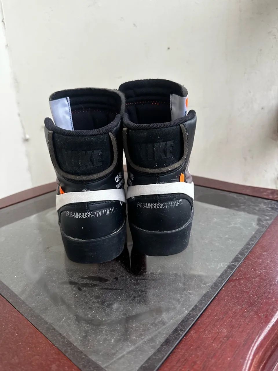 nike off white blazer mid preto - Foto 3