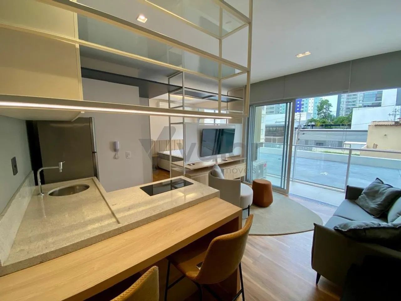 Apartamento à venda e para alugar em Campinas, Cambuí, com 1 quarto, com 39 m², Edifício L