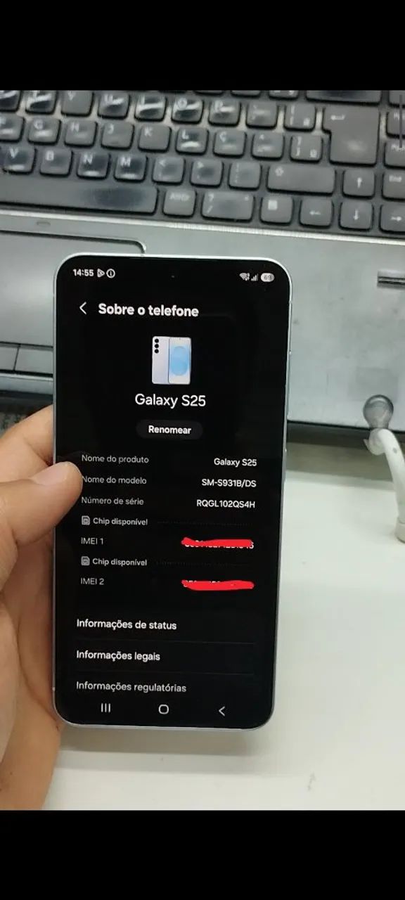 Display S25 5g, tem mais peças  - Foto 3
