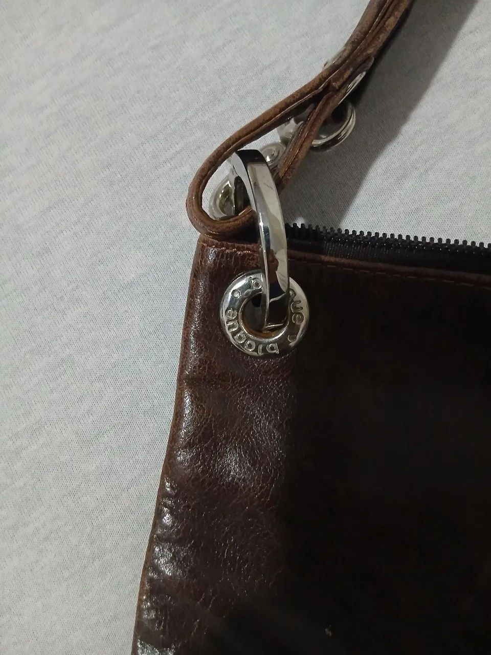 LINDA BOLSA DE COURO LEGÍTIMO DA  ARGENTINA  BLAQUE  - Foto 3