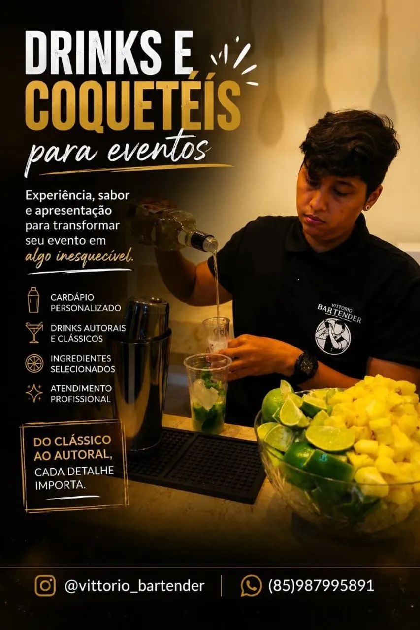 Drinks e Coquetéis - Bartender Profissional  - Foto 2