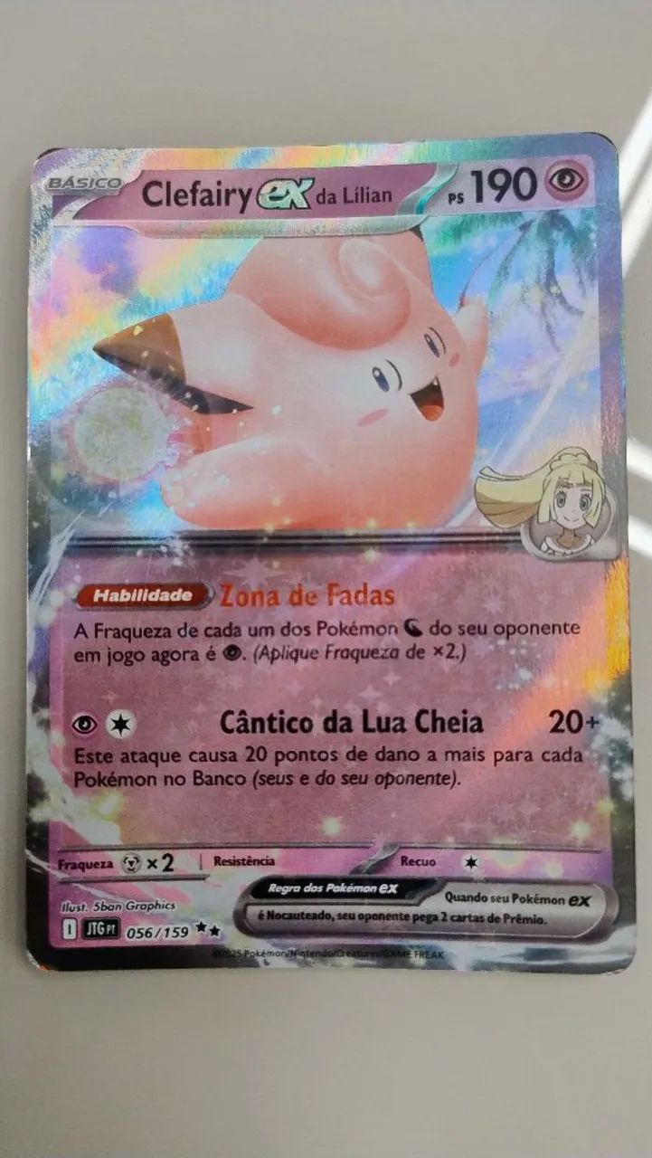 Figurinha Clefairy EX Lilian PS 190