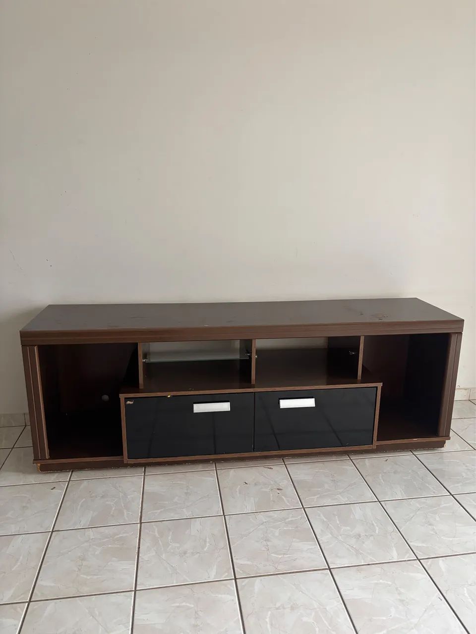 Rack para TV com 2 Gavetas e Nichos - Foto 4