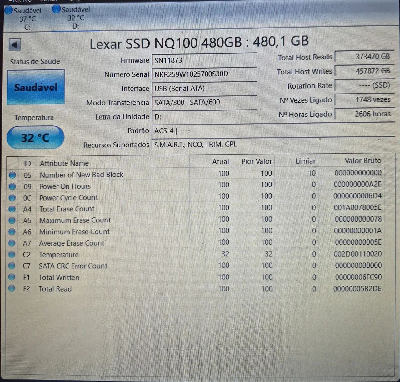 SSD LEXAR 480GB - Foto 4