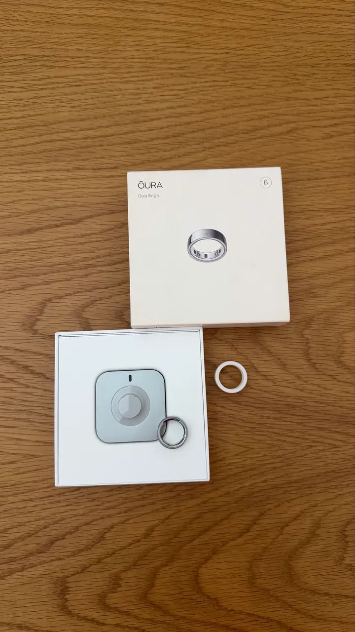 Oura ring 4 Silver Tamanho 6