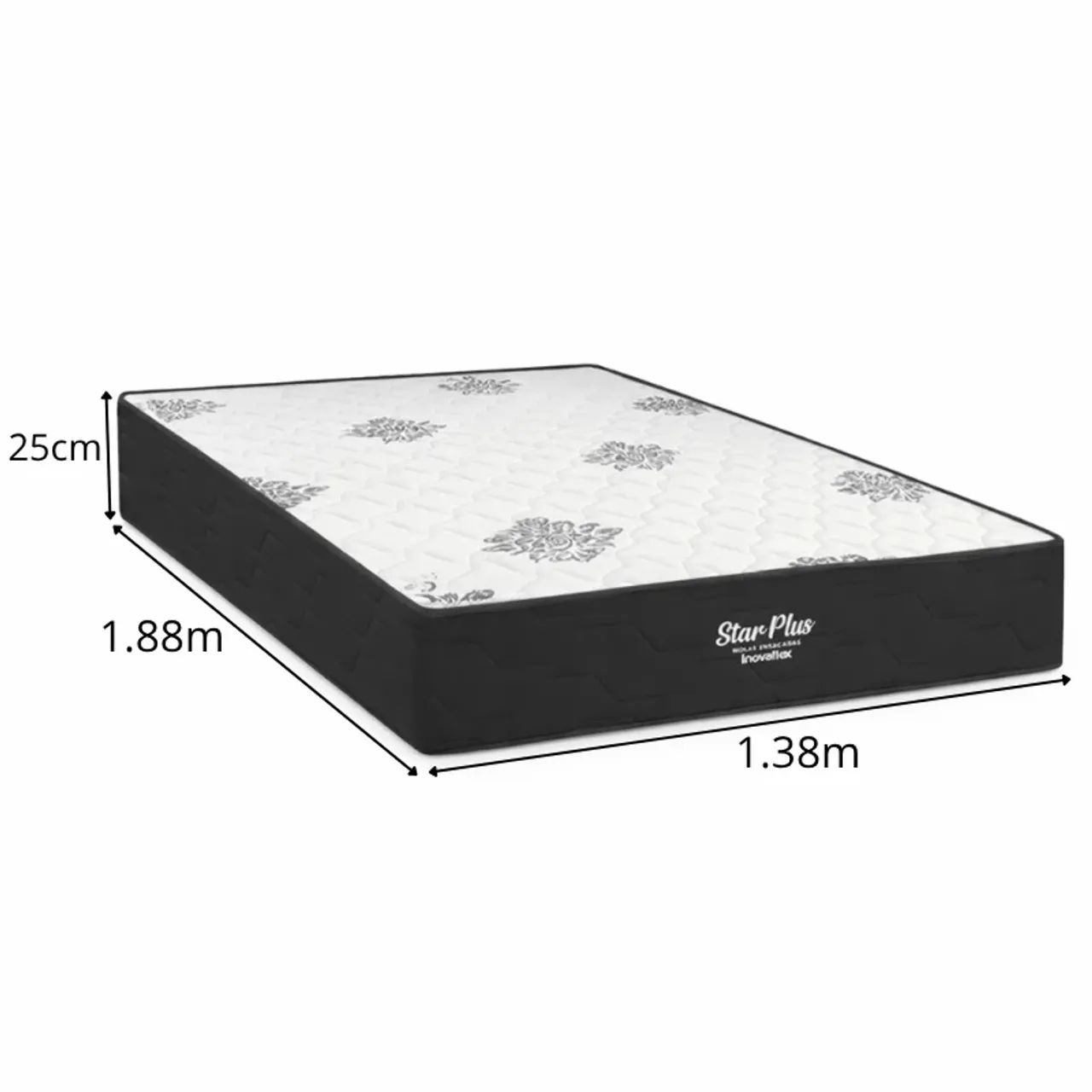 Colchão Casal Star Plus Molas Ensacadas Pocket - Inovaflex + Base Box Baú Casal Blindado  - Foto 3